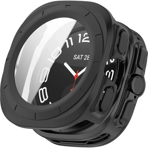 Kup Bizon Case+Glass Uhr Samsung Galaxy Uhr Ultra 47 mm matt schwarz - BIZ5900 - {ean13} - Sklep Home Screen