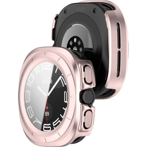 Kup Bizon Case+Glass Uhr Samsung Galaxy Watch Ultra 47 mm satin pink - BIZ6064 - {ean13} - Sklep Home Screen