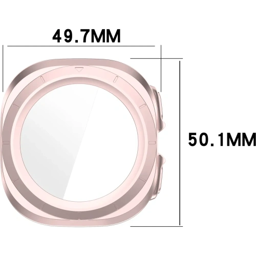 Kup Bizon Case+Glass Uhr Samsung Galaxy Watch Ultra 47 mm satin pink - BIZ6064 - {ean13} - Sklep Home Screen