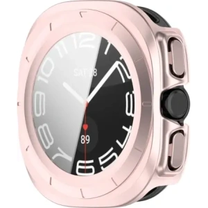 Kup Etui ze szkłem do zegarka Bizon Case+Glass Watch do Samsung Galaxy Watch Ultra 47 mm satynowo różowe - BIZ6064 - {ean13} - Sklep Home Screen