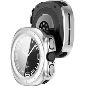 Kup Bizon Case+Glass Uhr Samsung Galaxy Uhr Ultra 47 mm satin silber - BIZ6067 - {ean13} - Sklep Home Screen