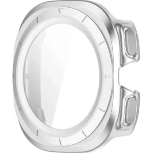 Kup Bizon Case+Glass Óra Samsung Galaxy Watch Ultra 47 mm selyem ezüst - BIZ6067 - {ean13} - Sklep Home Screen