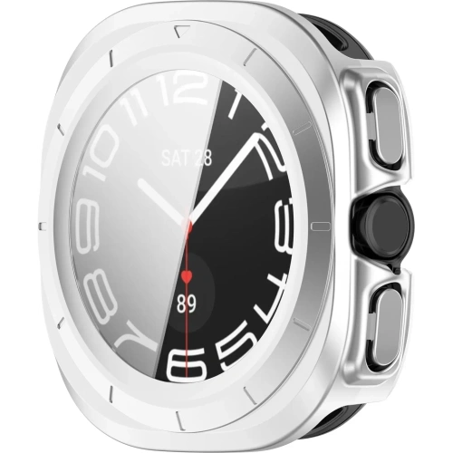 Kup Bizon Case+Glass Uhr Samsung Galaxy Uhr Ultra 47 mm satin silber - BIZ6067 - {ean13} - Sklep Home Screen