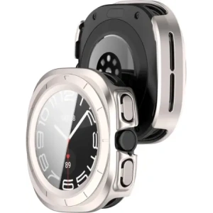 Kup Etui ze szkłem do zegarka Bizon Case+Glass Watch do Samsung Galaxy Watch Ultra 47 mm satynowo szampańskie - BIZ5912 - {ean13} - Sklep Home Screen
