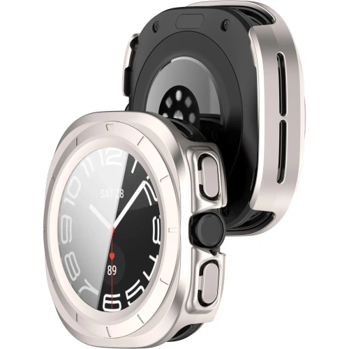 Kup Bizon Case+Glass Uhr Samsung Galaxy Uhr Ultra 47 mm satin champagner - BIZ5912 - {ean13} - Sklep Home Screen
