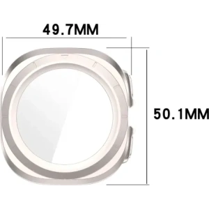 Kup Bizon Case+Glass Óra Samsung Galaxy Watch Ultra 47 mm selyem champagne - BIZ5912 - {ean13} - Sklep Home Screen