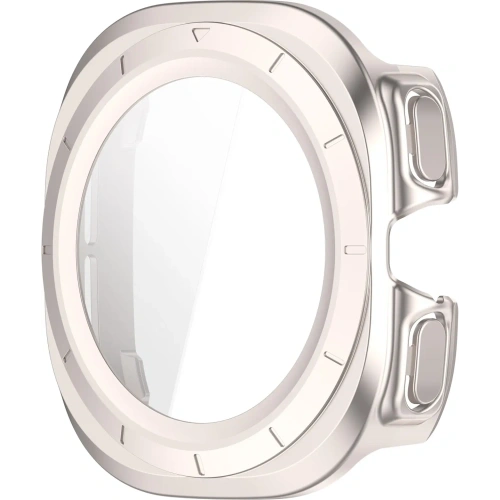 Kup Etui se sklem na hodinky Bizon Case+Glass Watch pro Samsung Galaxy Watch Ultra 47 mm saténově šampaňské - BIZ5912 - {ean13} - Sklep Home Screen