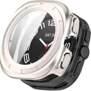 Kup Bizon Case+Glass Óra Samsung Galaxy Watch Ultra 47 mm selyem champagne - BIZ5912 - {ean13} - Sklep Home Screen