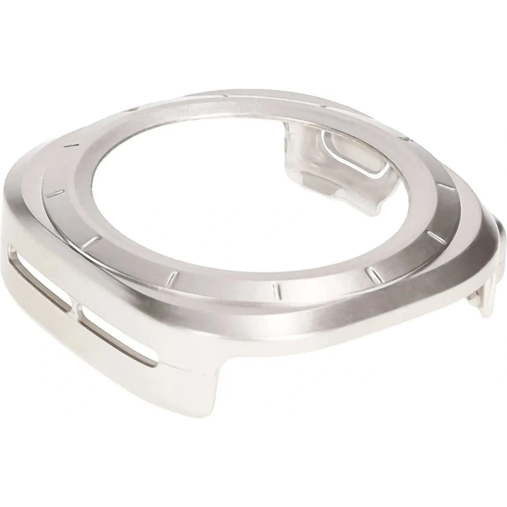 Etui ze szkłem do zegarka Bizon Case+Glass Watch do Samsung Galaxy Watch Ultra 47 mm satynowo szampańskie