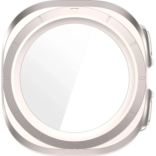 Kup Etui se sklem na hodinky Bizon Case+Glass Watch pro Samsung Galaxy Watch Ultra 47 mm saténově šampaňské - BIZ5912 - {ean13} - Sklep Home Screen