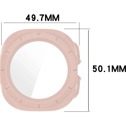 Kup Etui ze szkłem do zegarka Bizon Case+Glass Watch do Samsung Galaxy Watch Ultra 47 mm różowe - BIZ6069 - {ean13} - Sklep Home Screen