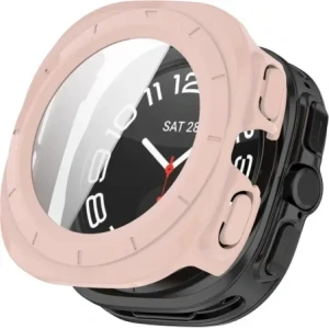 Kup Bizon Case+Glass Óra Samsung Galaxy Watch Ultra 47 mm rózsaszín - BIZ6069 - {ean13} - Sklep Home Screen