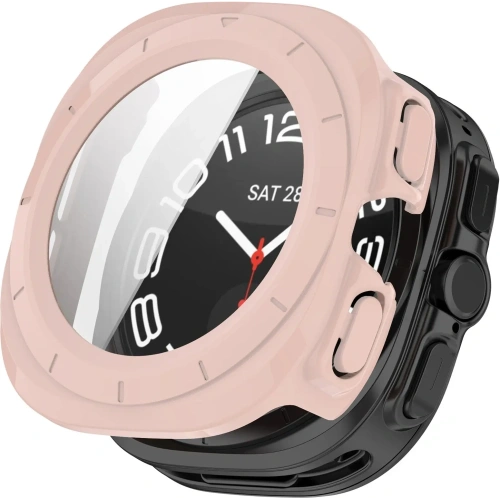 Kup Etui ze szkłem do zegarka Bizon Case+Glass Watch do Samsung Galaxy Watch Ultra 47 mm różowe - BIZ6069 - {ean13} - Sklep Home Screen
