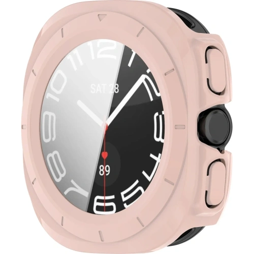 Kup Etui ze szkłem do zegarka Bizon Case+Glass Watch do Samsung Galaxy Watch Ultra 47 mm różowe - BIZ6069 - {ean13} - Sklep Home Screen