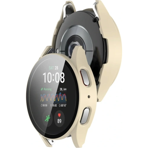 Buy Bizon Case+Glass Watch Samsung Galaxy Watch 7 44 mm beige - BIZ6070 - {ean13} - Home Screen Store Europe