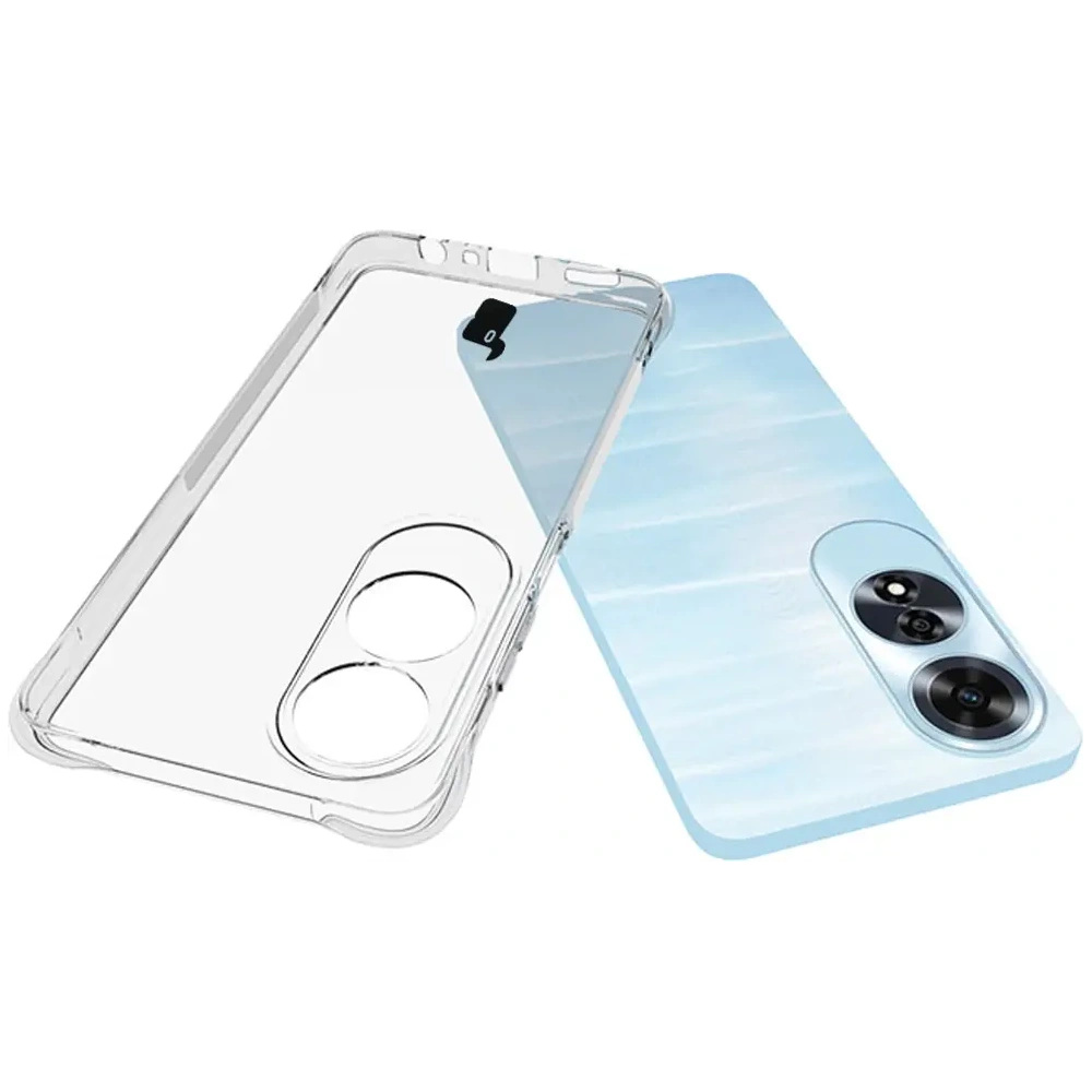 Elastyczne etui Bizon Case Salpa do Oppo A60 4G przezroczyste