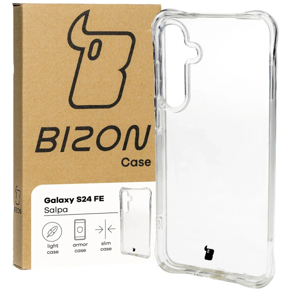 Elastyczne etui Bizon Case Salpa do Samsung Galaxy S24 FE przezroczyste