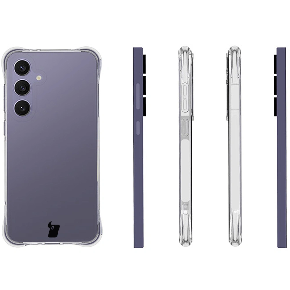 Elastyczne etui Bizon Case Salpa do Samsung Galaxy S24 FE przezroczyste