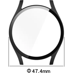 Kup Bizon Case+Glass Ceas Samsung Galaxy Watch 7 44 mm negru - BIZ6073 - {ean13} - Sklep Home Screen