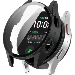 Kup Bizon Case+Glass Ceas Samsung Galaxy Watch 7 44 mm negru - BIZ6073 - {ean13} - Sklep Home Screen