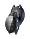 Etui ze szkłem do zegarka Bizon Case+Glass Watch do Samsung Galaxy Watch 7 44 mm niebieskie