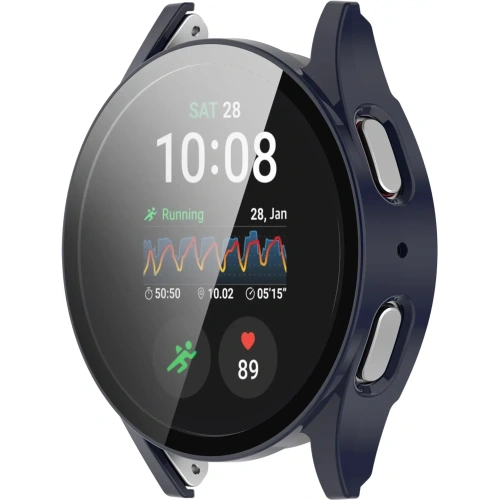 Kup Etui ze szkłem do zegarka Bizon Case+Glass Watch do Samsung Galaxy Watch 7 44 mm niebieskie - BIZ6074 - {ean13} - Sklep Home Screen