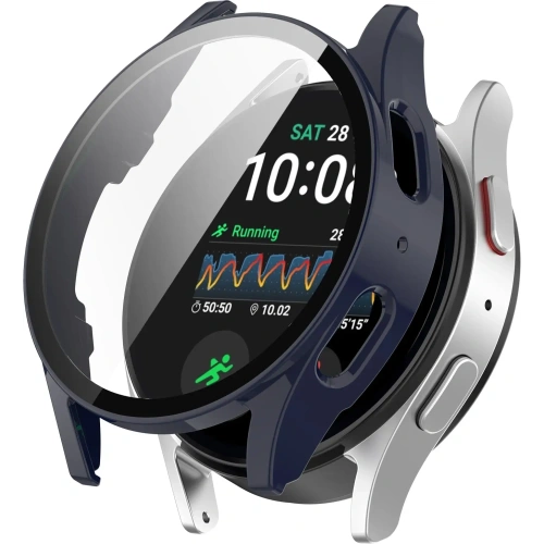Buy Bizon Case+Glass Watch Samsung Galaxy Watch 7 44 mm blue - BIZ6074 - {ean13} - Home Screen Store Europe