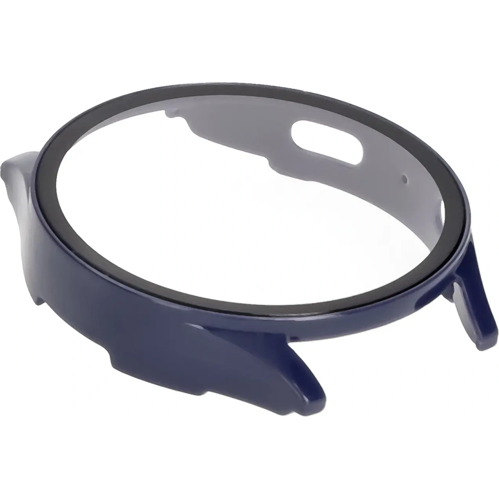 Etui ze szkłem do zegarka Bizon Case+Glass Watch do Samsung Galaxy Watch 7 44 mm niebieskie