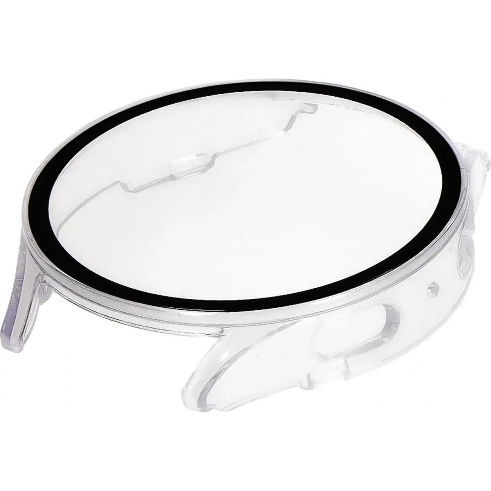 Etui ze szkłem do zegarka Bizon Case+Glass Watch do Samsung Galaxy Watch 7 44 mm przezroczyste