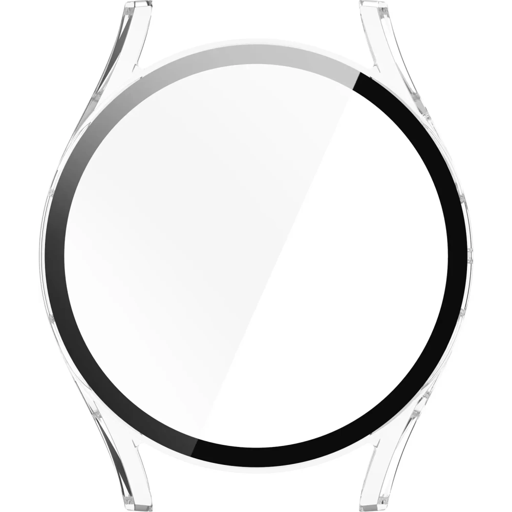 Etui ze szkłem do zegarka Bizon Case+Glass Watch do Samsung Galaxy Watch 7 44 mm przezroczyste