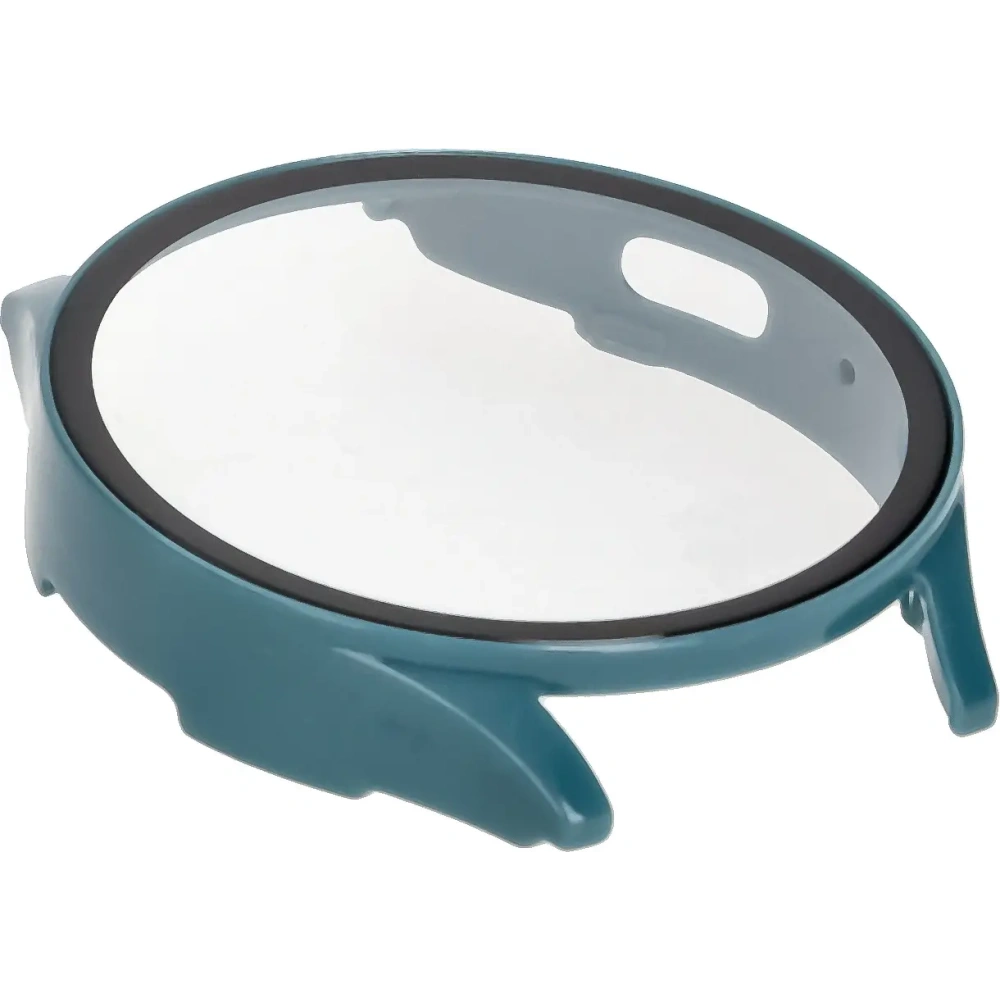 Etui ze szkłem do zegarka Bizon Case+Glass Watch do Samsung Galaxy Watch 7 44 mm zielone