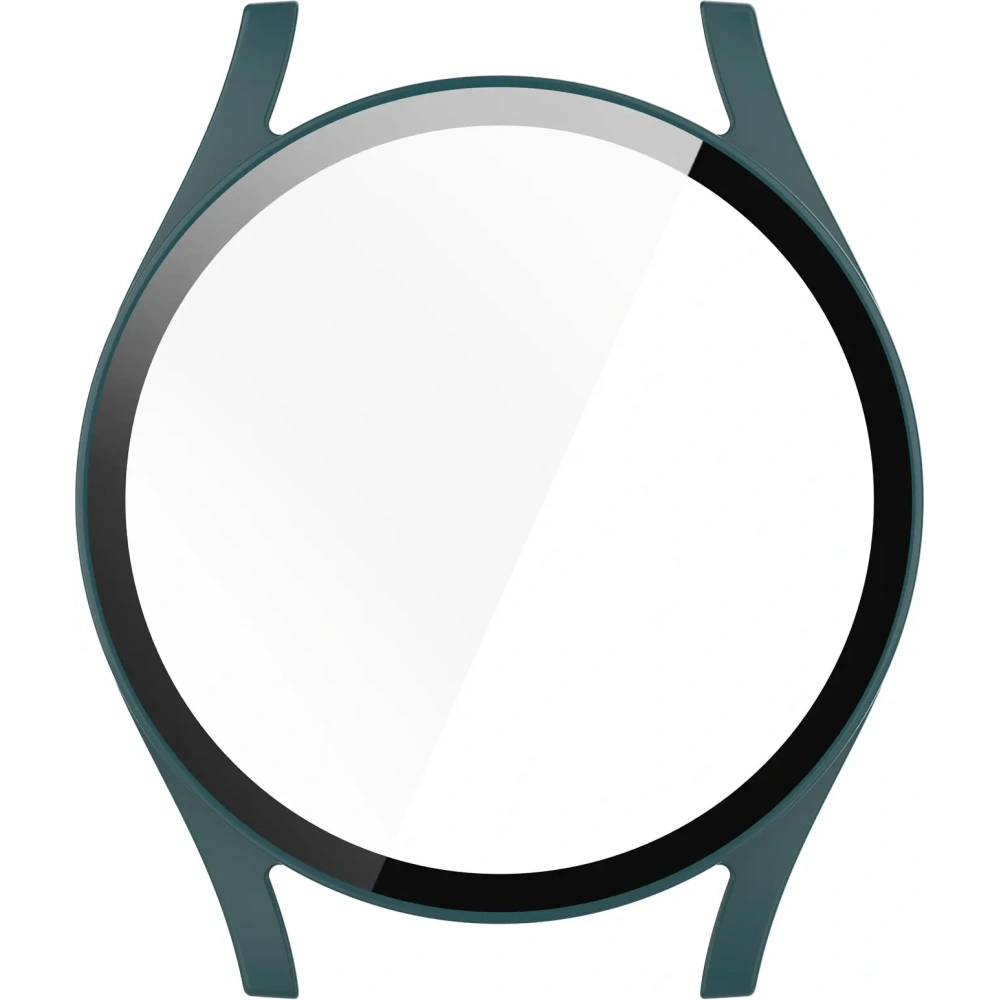 Etui ze szkłem do zegarka Bizon Case+Glass Watch do Samsung Galaxy Watch 7 44 mm zielone