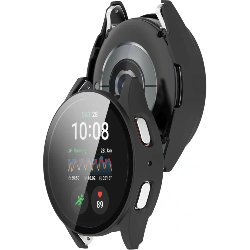 Kup Etui ze szkłem do zegarka Bizon Case+Glass Watch do Samsung Galaxy Watch 7 44 mm czarne matowe - BIZ6078 - {ean13} - Sklep Home Screen