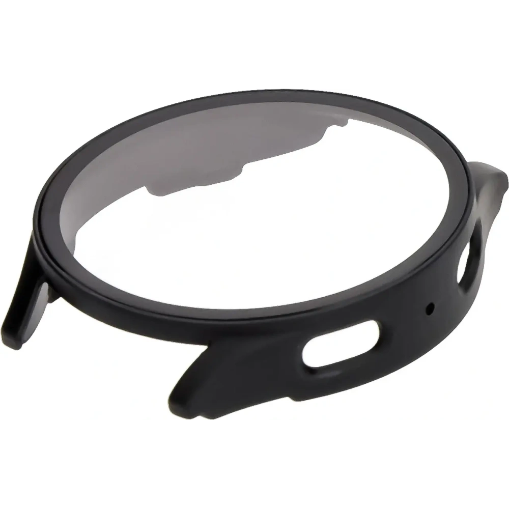 Etui ze szkłem do zegarka Bizon Case+Glass Watch do Samsung Galaxy Watch 7 44 mm czarne matowe