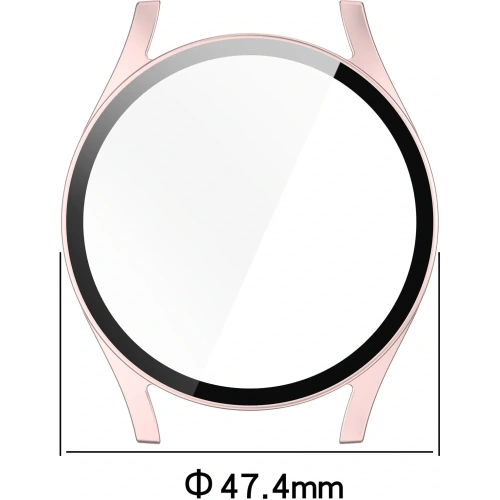 Kup Bizon Case+Glass óra Samsung Galaxy Watch 7 44 mm selyem rózsaszín - BIZ6079 - {ean13} - Sklep Home Screen