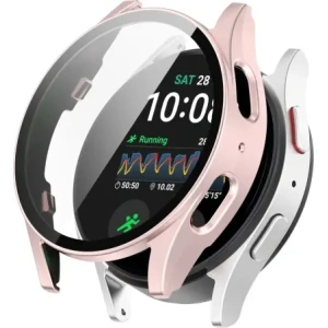 Kup Bizon Case+Glass Ceas Samsung Galaxy Watch 7 44 mm roz satinat - BIZ6079 - {ean13} - Sklep Home Screen