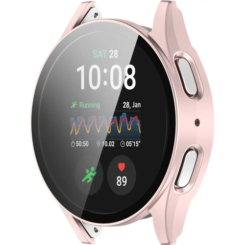Kup Bizon Case+Glass óra Samsung Galaxy Watch 7 44 mm selyem rózsaszín - BIZ6079 - {ean13} - Sklep Home Screen