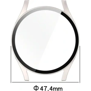 Kup Bizon Case+Glass óra Samsung Galaxy Watch 7 44 mm selyem champagne - BIZ6080 - {ean13} - Sklep Home Screen