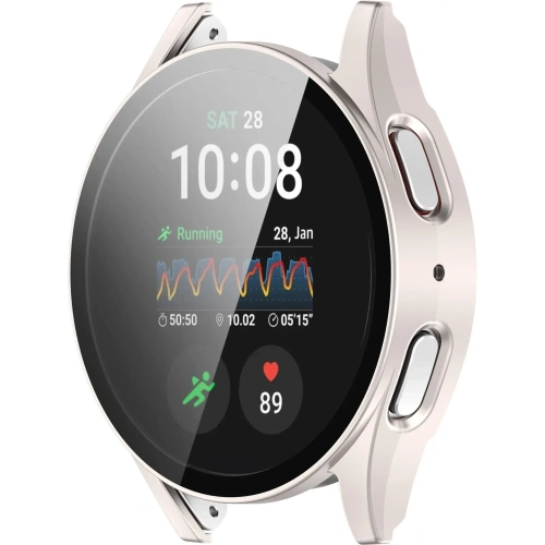 Kup Etui ze skla na hodinky Bizon Case+Glass Watch do Samsung Galaxy Watch 7 44 mm saténově šampaňské - BIZ6080 - {ean13} - Sklep Home Screen