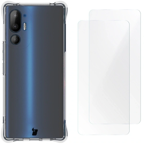 Kup Bizon Case Clear Pack carcasă flexibilă + 2x folie de protecție pentru ecran HTC U24 Pro transparentă - BIZ6081 - {ean13} - Sklep Home Screen