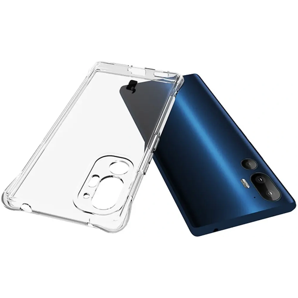 Etui + 2x folia na ekran Bizon Case Clear Pack do HTC U24 Pro przezroczyste