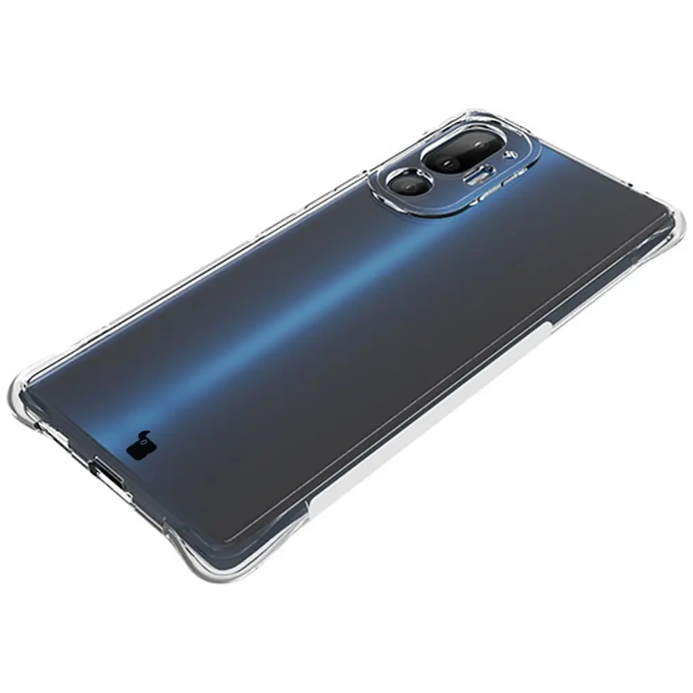 Etui + 2x folia na ekran Bizon Case Clear Pack do HTC U24 Pro przezroczyste