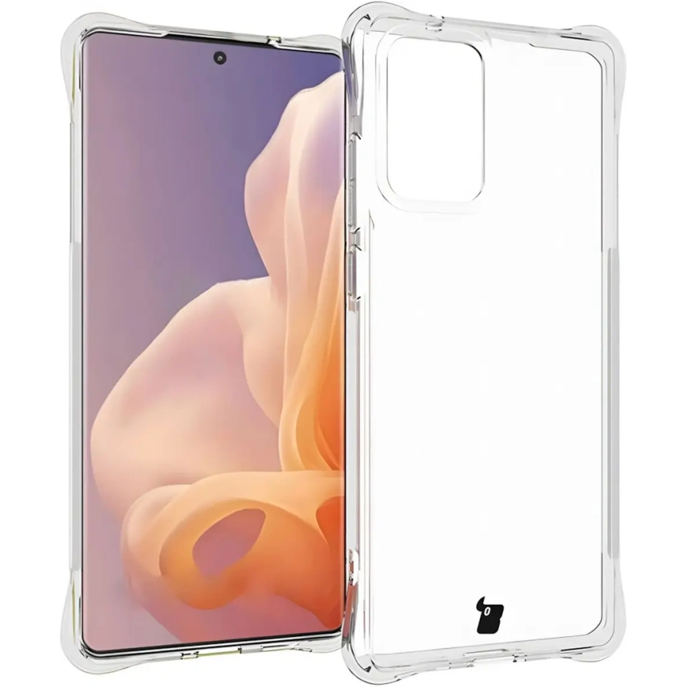 Etui + 2x folia na ekran Bizon Case Clear Pack do Motorola Moto G85 5G przezroczyste