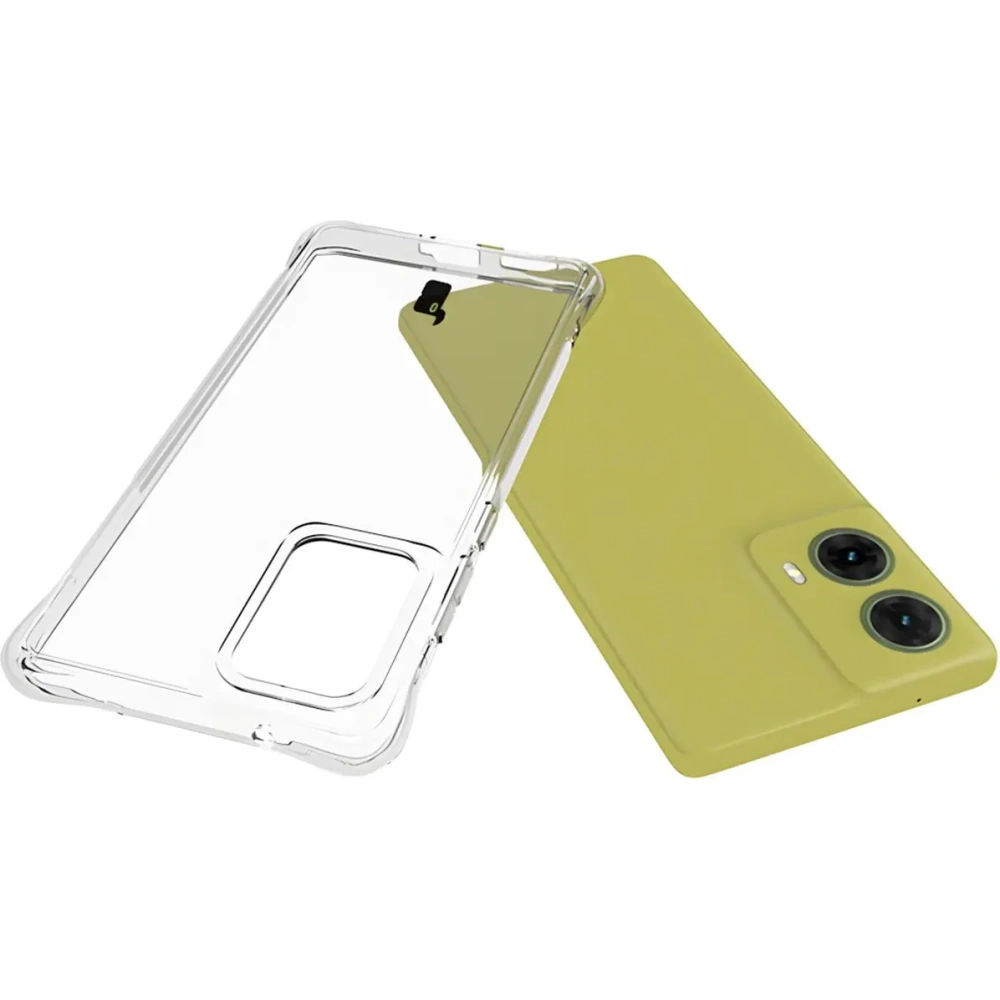 Etui + 2x folia na ekran Bizon Case Clear Pack do Motorola Moto G85 5G przezroczyste