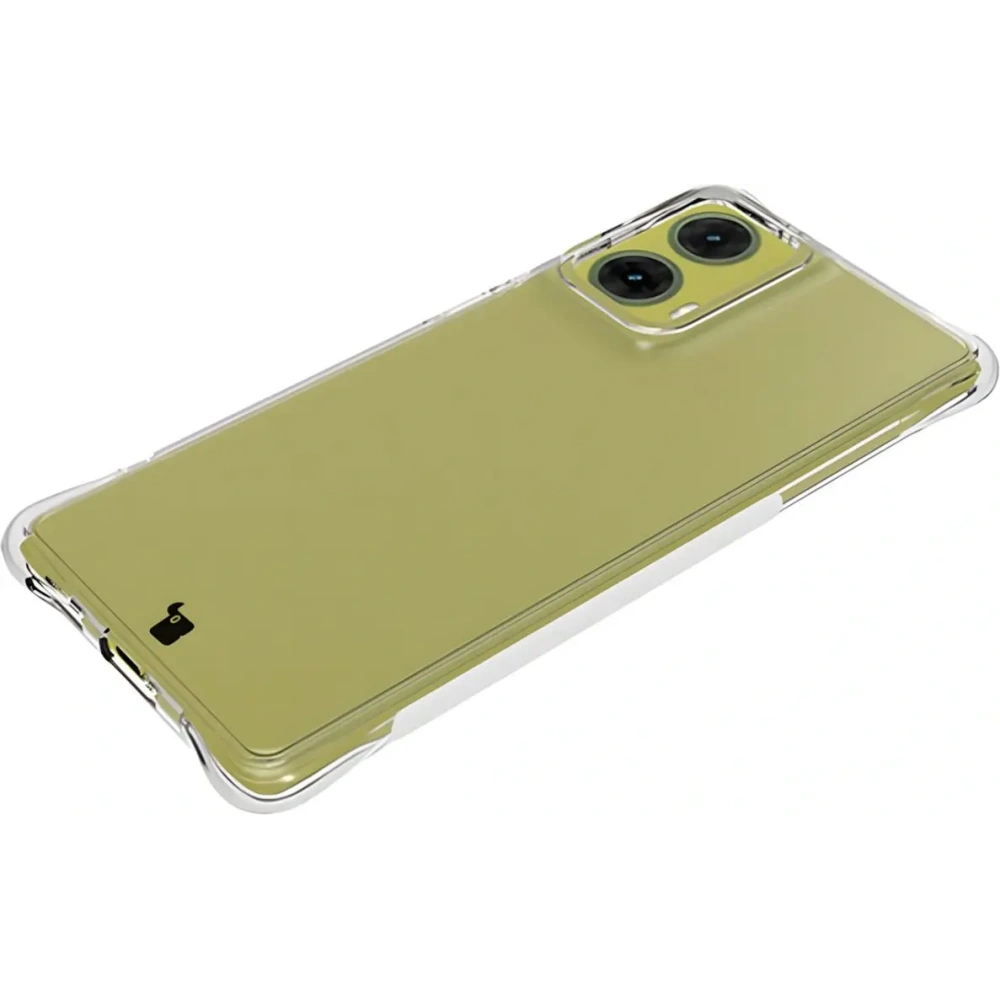 Etui + 2x folia na ekran Bizon Case Clear Pack do Motorola Moto G85 5G przezroczyste