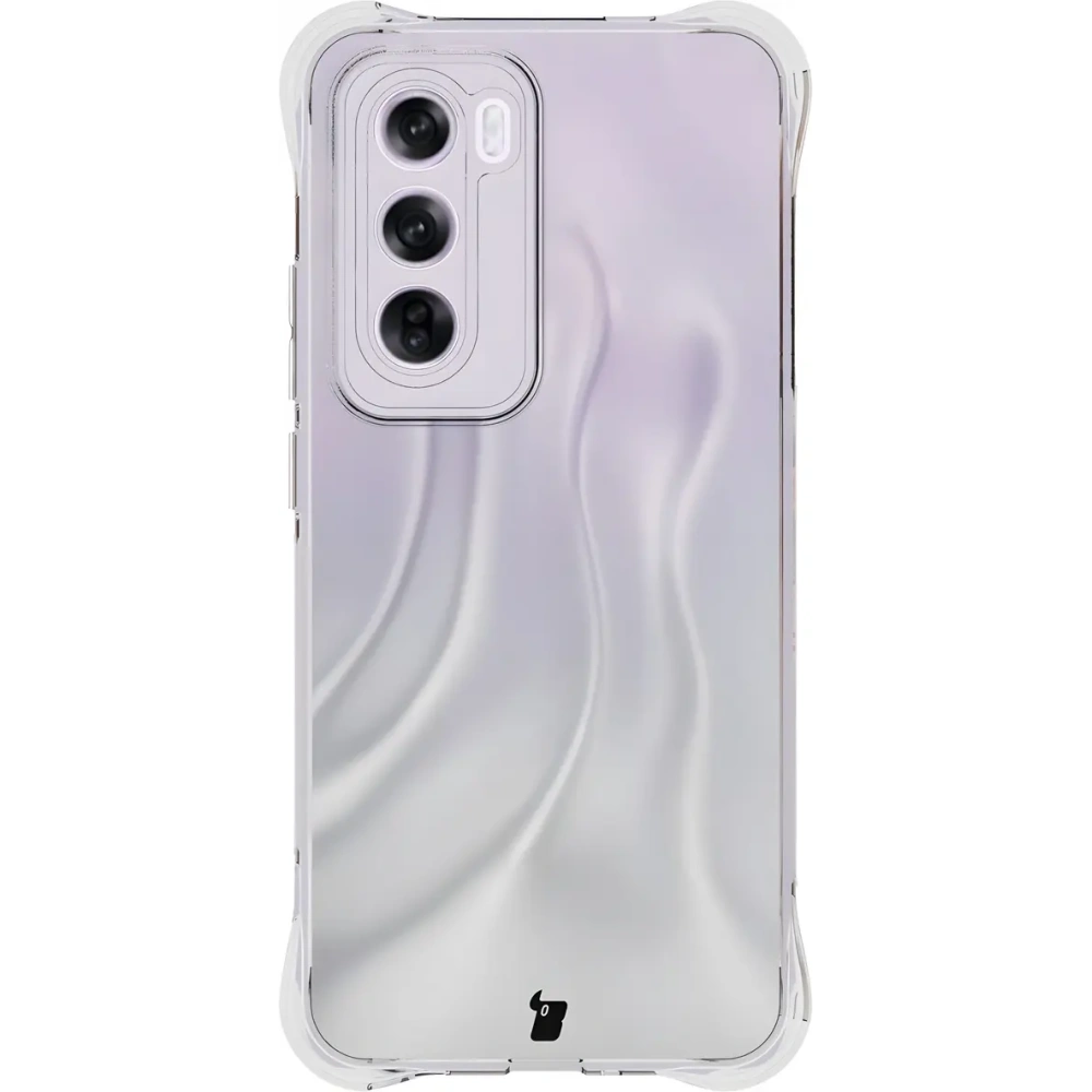 Etui + 2x folia na ekran Bizon Case Clear Pack do Oppo Reno12 Pro przezroczyste