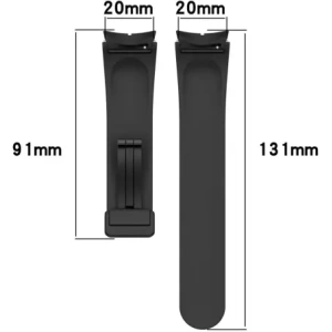 Kup Silikonowy pasek Bizon Strap Watch Silicone do Samsung Galaxy Watch FE/7/6/6 Classic/5/5 Pro/4/4 Classic czarny - BIZ6085 - {ean13} - Sklep Home Screen