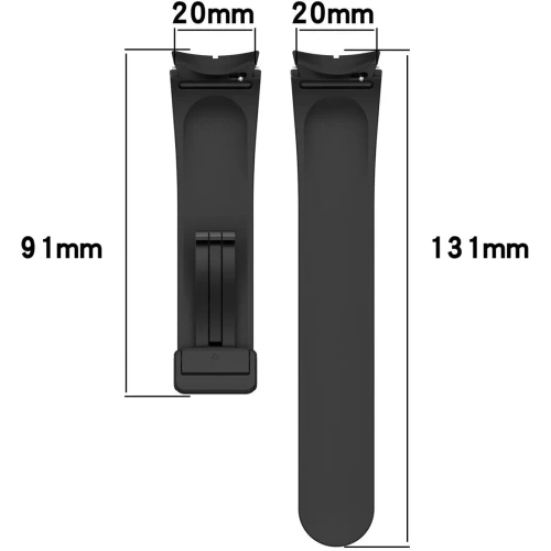 Buy Bizon Strap Watch Silicone Samsung Galaxy Watch FE/7/6/6 Classic/5/5 Pro/4/4 Classic black - BIZ6085 - {ean13} - Home Screen Store Europe
