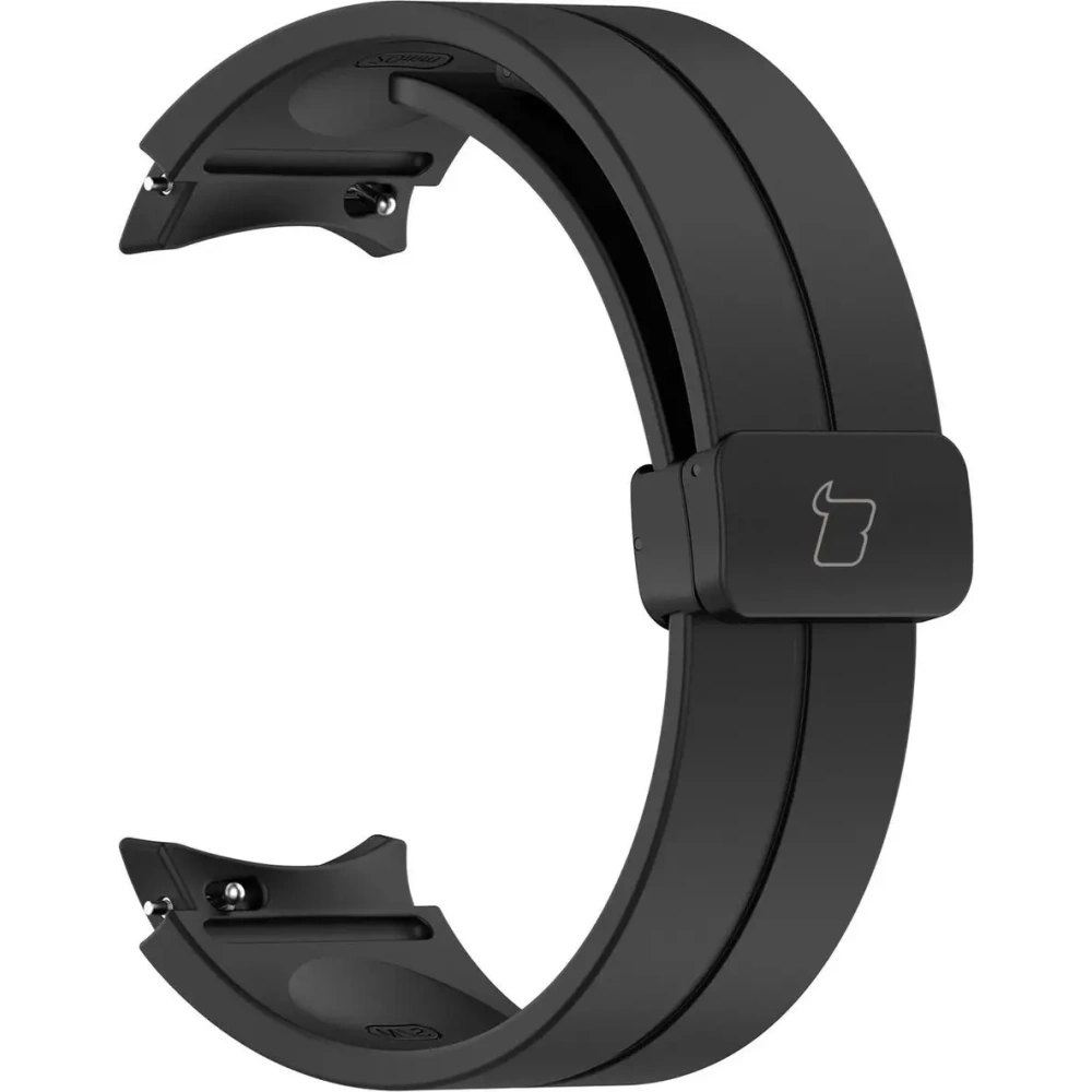 Silikonowy pasek Bizon Strap Watch Silicone do Samsung Galaxy Watch FE/7/6/6 Classic/5/5 Pro/4/4 Classic czarny