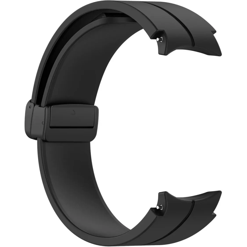 Silikonowy pasek Bizon Strap Watch Silicone do Samsung Galaxy Watch FE/7/6/6 Classic/5/5 Pro/4/4 Classic czarny